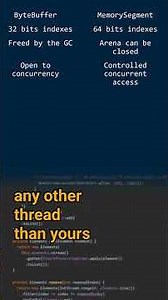 What is the difference between ByteBuffer and MemorySegment? - #javalanguage #javacoding #javatips