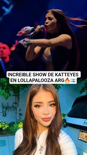 KATTEYES ROMPIENDO EN LOLLAPALOOZA 2026🇨🇱🔥#katteyes #argentina #lollapalooza #cantante #chisme