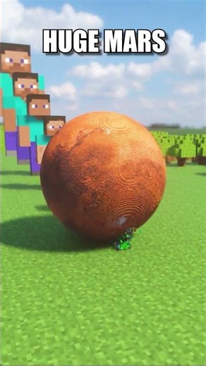 Mars vs Every Size Steve! #teardown #minecraft