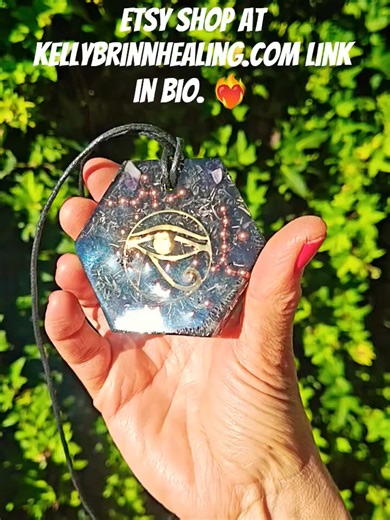I added some cool new healing crystal orgone energy pendants to the Etsy shop at kellybrinnhealing.com link in bio. ❤️‍🔥🌟✨ Each piece is packed with metal and reiki- infused crystals. The metal creates the Casamir Effect which generates healing scalar energy waves, while crystals work through entrainment to amplify and stabilize energy. Wearing these pendants can mitigate harmful frequencies emitted by your technology as well as benefit the energy field. You can learn more on my website and in