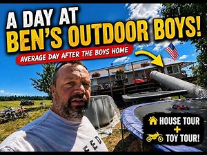 A Day at Ben’s Outdoor Boys! | House Tour, New Bikes & Banshee Drifts