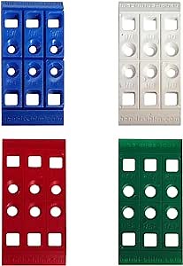 Heavy Duty Reusable Plastic Construction Shims for Spacing, Leveling, Plumbing and More - 100 Piece Assorted Pack (4 Sizes