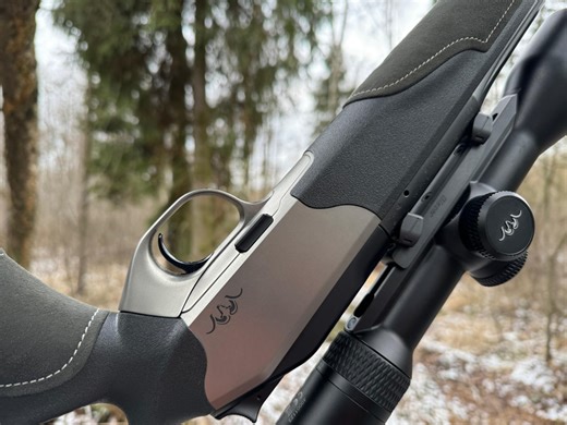 Blaser USA on Instagram: "Carving tracks through the snow with the R8 Silverstone beside! 🌨❄ #BlaserUSA #BlaserR8silverstone #BlaserR8"