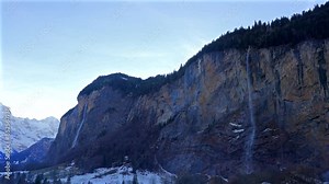 Staubbach Falls (Staubbachfälle) is the signature waterfall of Switzerland's famed Lauterbrunnen Valley.