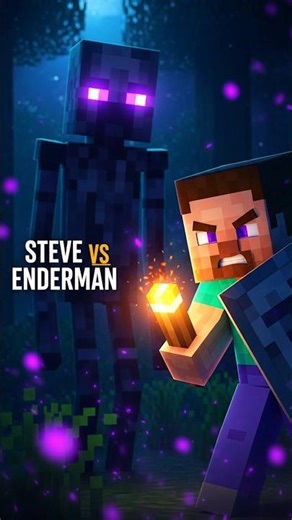 Steve vs Enderman – Midnight Survival | Cinematic Short in Minecraft