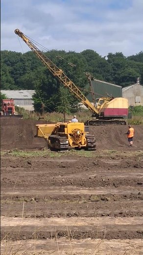 Ruston Bucyrus 22RB dragline vintage plant working demonstration Cromford steam rally 2025
