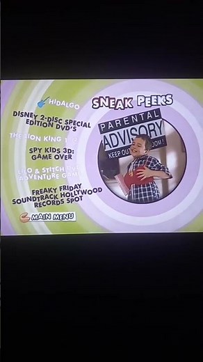 Freaky Friday (2003) DVD Sneak Peeks Menu (December 16, 2003)