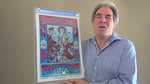 Grateful Dead 1966 “Skeleton & Roses” Concert Poster Pete Howard, Director of Concert Posters at Heritage Auctions, shows you the famous Family Dog psychedelic concert poster from the Avalon Ballroom in San Francisco on Sept. 16 & 17, 1966, with the Oxford Circle as the opening act. In the last couple of years, this poster has emerged as the Topps 1952 Mickey Mantle rookie card of the poster-collecting hobby. It's the one everybody wants, talks about, and compares all other posters to. It's the