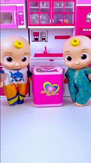 Washing Machine Set Toys Satisfying with Simba ASMR Unboxing Videos #cocomelonlover #shots_video