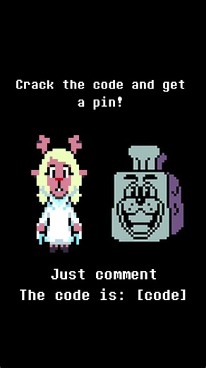 Crack the code and get pinned! #undertale #deltarune #challenge #code #puzzle