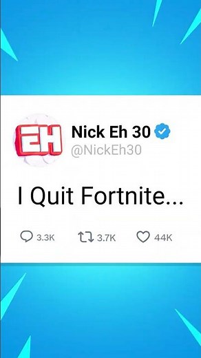 Why Nick Eh 30 Hates Fortnite!