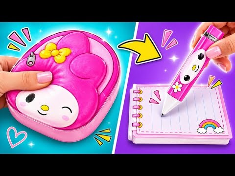 😱 DIY Squishy School Supplies! ✨ Cute Paper Crafts