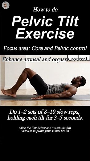 How to do a pelvic tilt lying down