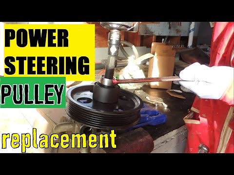 HOW TO REMOVE AND INSTALL POWER STEERING PULLEY | Dodge Caravan