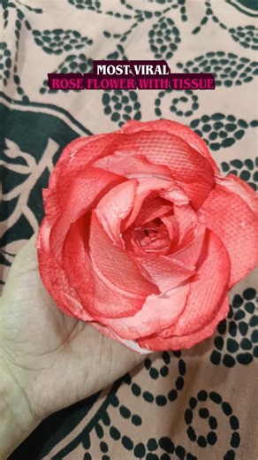 Samruthi Speaks on Instagram: "Rose with tissue paper 😍🥰 . . . . . . #trending #crafts #viral #craftstagram #fypppppppppppppppppppppppppppppppppppppppppppppppppppppppppppppppppppppp"