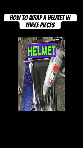 How to wrapping your helmet by yourself in 3 pieces
