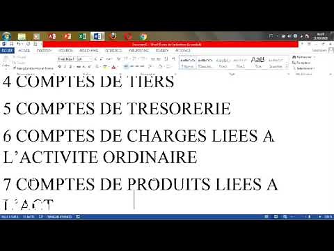 Présentation simplifiée de la structure du plan comptable OHADA