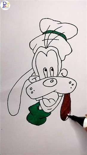 How to colour Goofy Step by Step 🐶✨#goofy#goofydrawing#cartoondrawing#drawingforkids#kidsdrawing