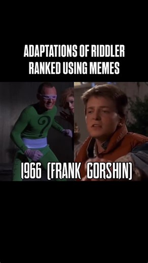 Film Zone Crew | Adaptations of Riddler Ranked Using Memes #riddler #batman #dc | Instagram