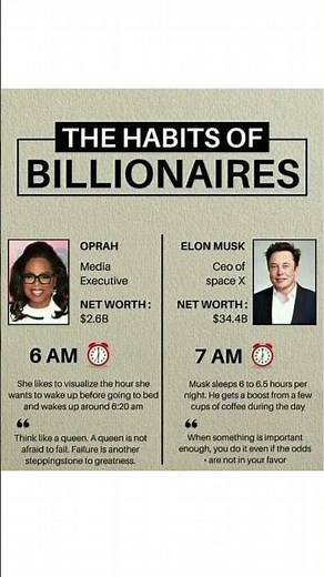 The Habits of Billionaires