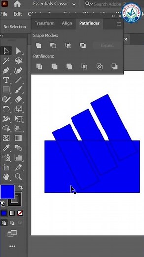 🎨 How to Create the Adidas Logo in Adobe Illustrator – Step-by-Step Tutorial! 👟✨#viralvideo #shorts