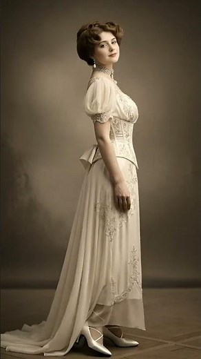 Edwardian Era Fashion (1905–1910) | Elegant Vintage Gown