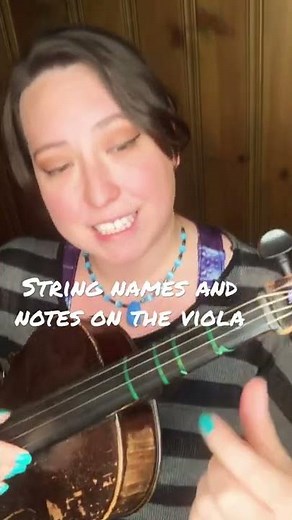 String names and notes on the Viola