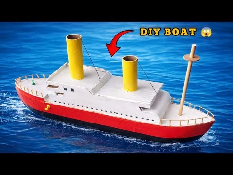 How To Make A Boat Models With Cardboard ||Cardboard Se Boat Kaise Banaye 😱