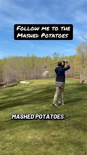 Follow me to the mashed potatoes. #funnygolf #golf #golfhumor ￼
