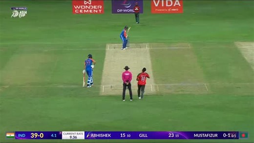 Into orbit! ☄️ Audacity. Brutality. Excellence from Abhishek Sharma, launching an all-out attack against 🇧🇩 #INDvBAN #DPWorldAsiaCup2025 #ACC | Asian Cricket Council