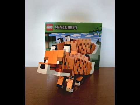 Minecraft Fox Lego Set #shorts #lego #minecraft #legobuild #legominecraft