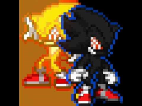 SSF2 Mod Battle: Fleetway Super Sonic Vs Fleetway Dark Super Sonic (Normally)
