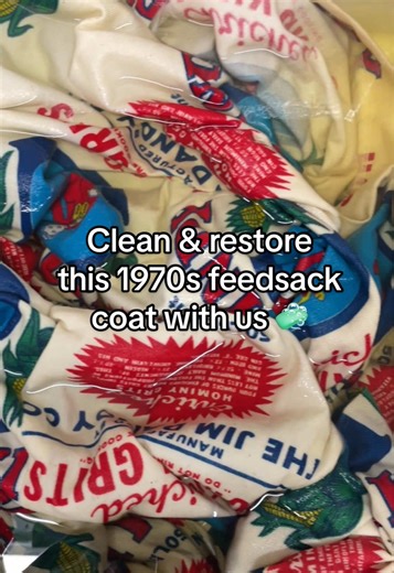 Restaurar una chaqueta de feedsack de los años 70