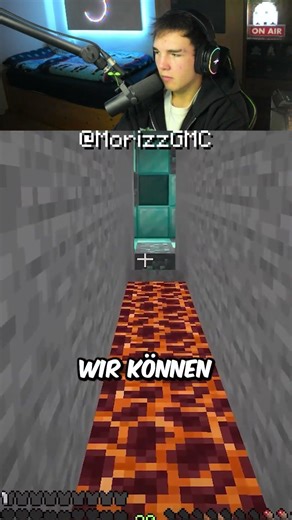MORIZZGMC RAGEBAITED AND ALMOST DIES IN MINECRAFT?!!...🤨 #minecraftshorts