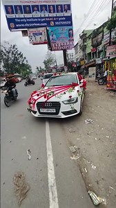 🌸 Wedding Car Decoration | Elegant & Dreamy 🚘💍🤍 Decorated with Love & Flowers 🌸