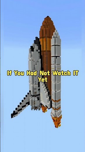 Space Shuttle in Minecraft! 😁 #minecraft #shorts