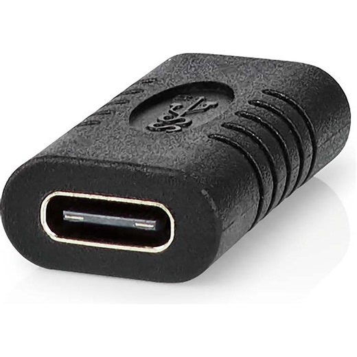 Nedis USB-C Adapter | USB 3.2 Gen 2 | USB-C Female | 4K@60Hz | 10 Gbps | Black (2.70 cm)