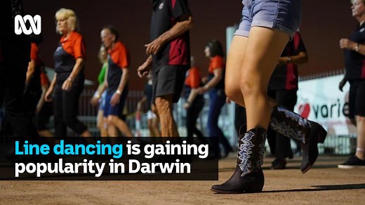 Line dancing is gaining popularity in Darwin with a new generation of dancers🕺 In Darwin, the Top End Mustangs have been line dancing around the Northern Territory for more than 20 years, and the group's secretary Carol Penglase said it was growing in popularity. This month, they partnered with best friends Claire Harris and Kate Strong, who've quit their jobs to line dance across the country and raise money for rural and regional charities. MORE:https://ab.co/3On9MsA | ABC Darwin