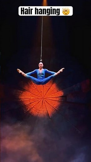 MIND BLOW Aerial Hair Hang Performance 🤯 #cirqueart #cirquedusoleil #luzia