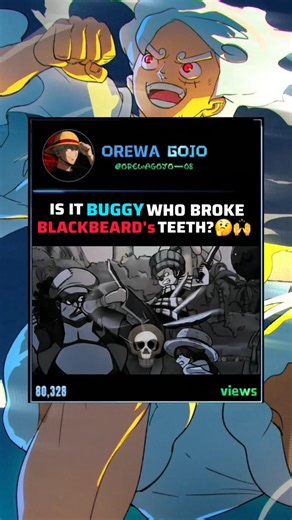 DID BUGGY BREAK BLACKBEARD’S TEETH?! 🤔 #onepiece #blackbeard #buggy #xebec #anime #onepieceedit #amv