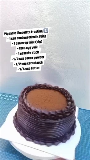 Pipeable Chocolate Frosting Recipe | Ms. Lala
