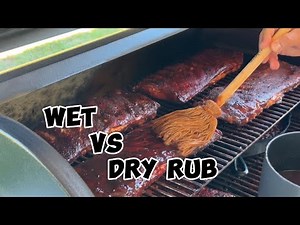 Wet Vs Dry Rub Ribs!! OooWeee you gotta make these!