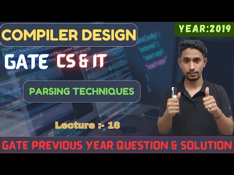 L-16 COMPILER DESIGN GATE PYQ(2019)