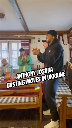 ANTHONY JOSHUA & OLEKSANDR USYK BUSTING MOVES IN UKRAINE