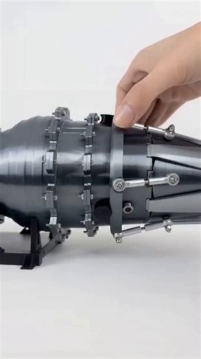 Raw thrust, pure legacy. The General Electric J79 is a military turbojet built for speed, power, and high-altitude performance. Air is compressed, mixed with fuel, and ignited to produce high-energy exhaust gases that drive the turbine and exit at extreme velocity, generating thrust. With an afterburner system, additional fuel is injected into the exhaust stream, delivering a massive boost in thrust when needed.Designed to power legendary aircraft like the Lockheed F-104 Starfighter, it became k