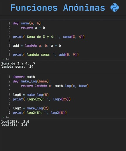 Funciones Lambda en Python para principiantes