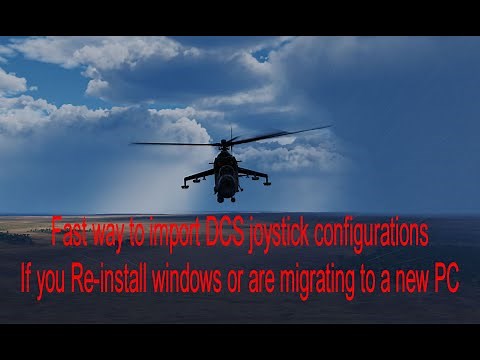 Fast way to import DCS Joystick configurations