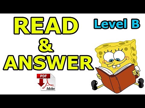 Reading Comprehension Practice with answers - Level B + PDF- Easy English Lesson