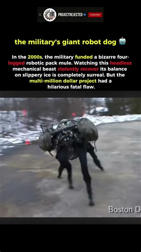 the military's giant robot dog 🤖 #engineering #automobile #facts #memes