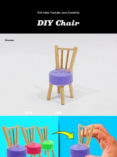 Java Creativity (@javacreativity) - EASY DIY Chair from Plastic Bottle Caps